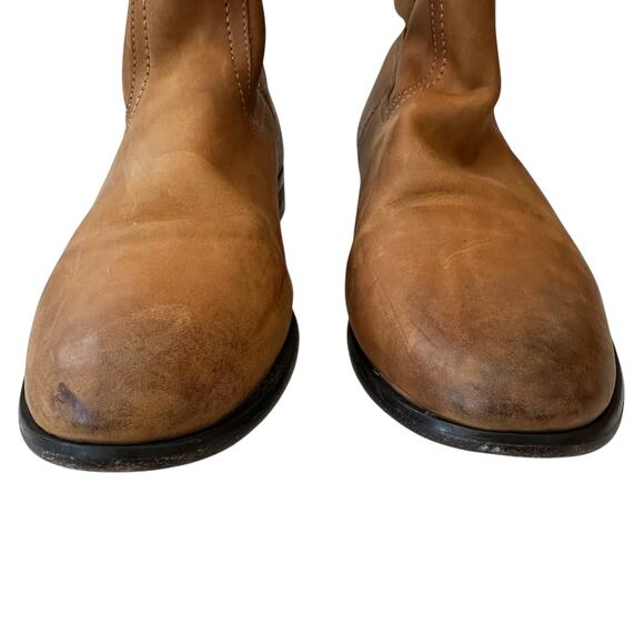 Frye Boots Cara Tan Brown Leather Ankle Boot Western Women's Size 7.5 8 - Picture 6 of 12